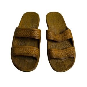 Pali Hawaii Classic Jesus‎ Sandal  Textured Slides Size 10 women Casual